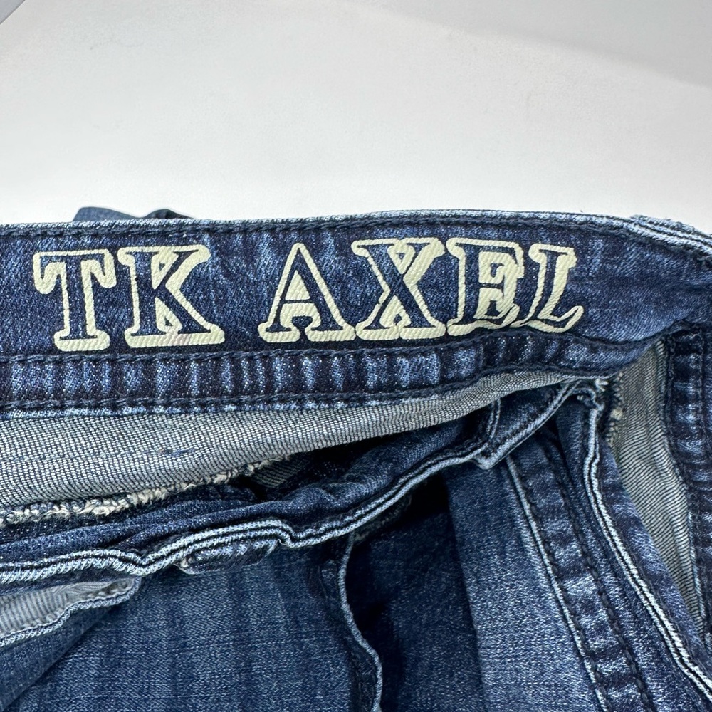 TK Axel Men's Relaxed Straight Leg Sz 38x32 Blue Jeans Denim W9 - Picture 4 of 6